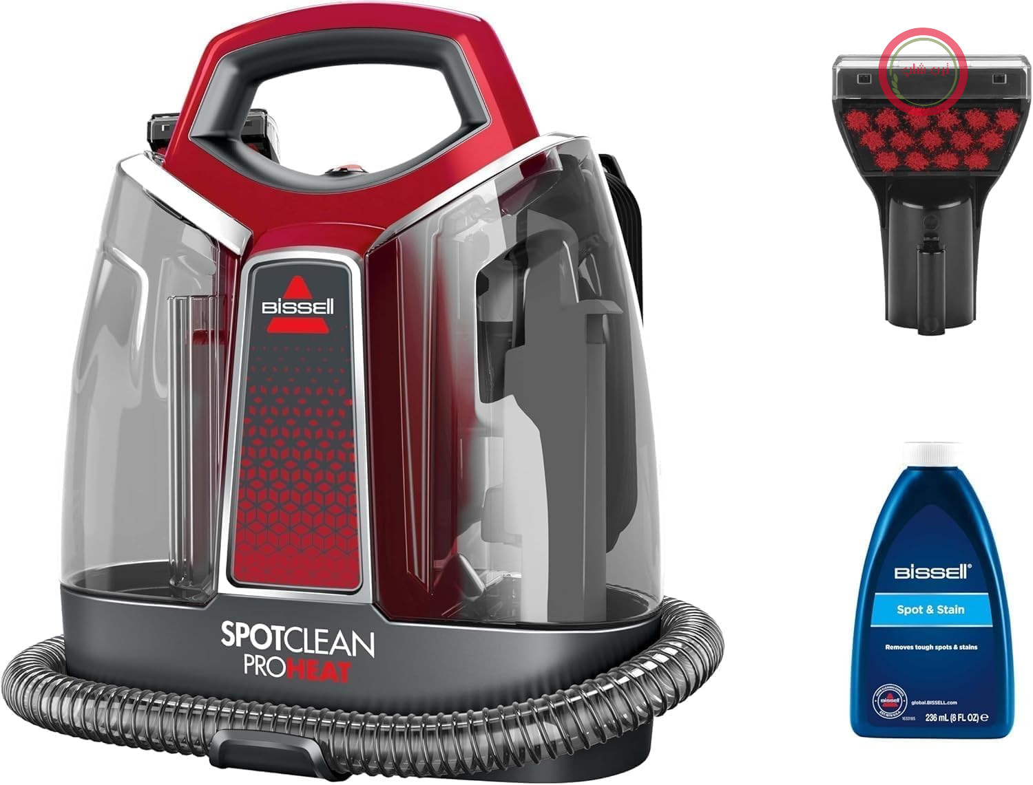 فرش و مبل شوی بیسل آمریکا BISSELL SpotClean ProHeat 330W 36988 | جاروبرقی با فناوری HeatWave، جاروبرقی جمع و جور و مرطوب برای فرش، روکش، ماشین و موارد دیگر