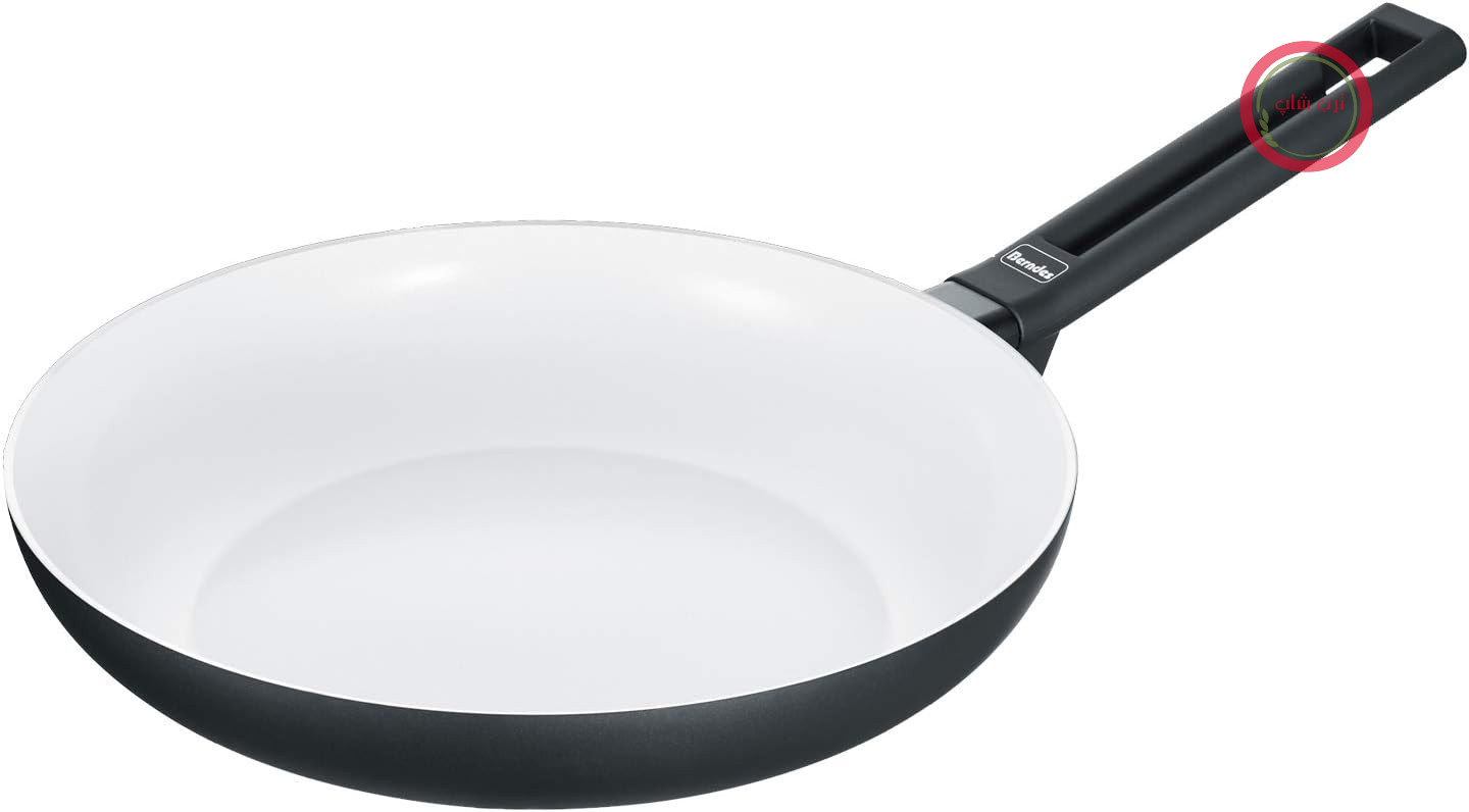 ماهیتابه برندس آلمان Berndes Smart 28 سانتی‌متر 013317، شروع کننده Alu Induction b.Nature، تابه با پوشش کوارتز مقاوم در برابر خراش، مناسب برای اجاق گازهای القایی، 28 سانتی‌متر، آلومینیومی، سفید