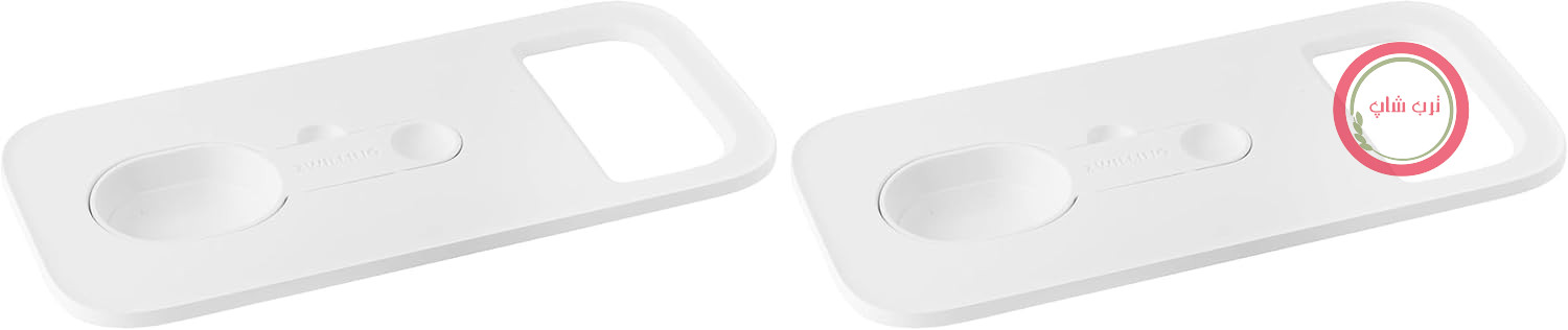 اکسسوری 4 در 1 ZWILLING FRESH & SAVE CUBE - با قاشق انداز، برای ظروف CUBE سایز M/2M/3M، پلاستیک بدون BPA، سفید (بسته شامل 2 عدد)