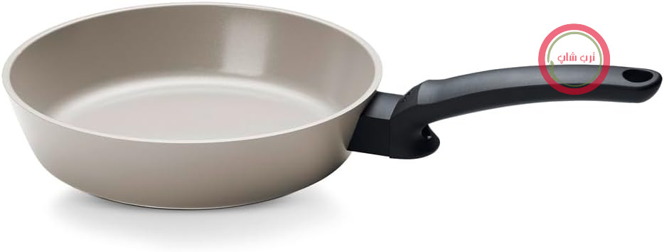تابه راحتی Fissler Ceratal® Evo (24 سانتی‌متر، خاکستری گرم) – ساخت آلمان، تابه سرامیکی بدون PFAS/PTFE، پایه CookStar®، سازگار با القای حرارتی