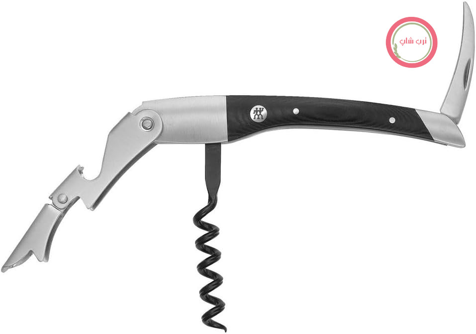 چاقوی سرآشپز ZWILLING Sommelier - با قابلیت 3 در 1: باز کردن قفسه، برش پلاستیک و باز کردن بطری - استیل ضد زنگ