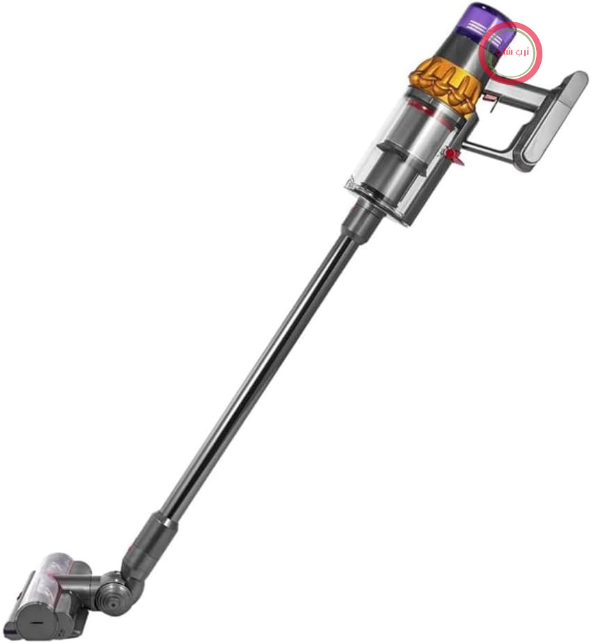 سشوار Dyson V15 دِتکت - جارو برقی بی‌سیم - با فیلتر HEPA - جارو برقی دستی بی‌سیم - بدون کیسه - شامل دستمال تمیز کننده کف JUNG