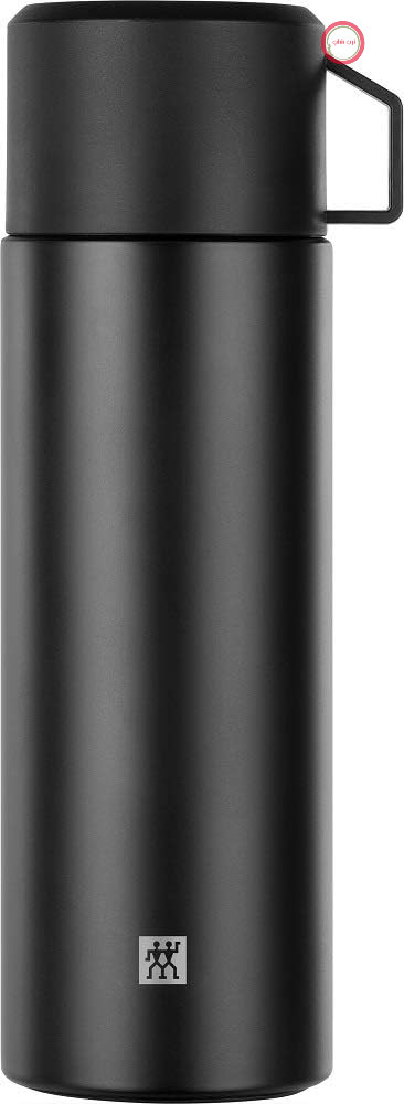 بطری حرارتی دو لیتری ZWILLING - با قابلیت استفاده به عنوان فنجان - ضد نشت - عایق دو جداره - استیل ضد زنگ - مشکی