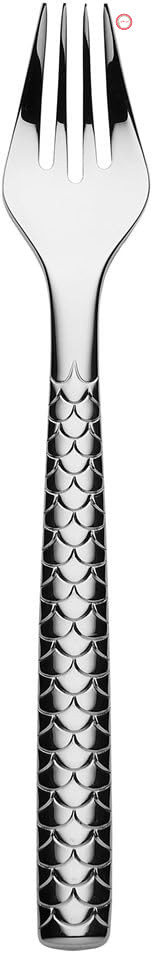 چنگال‌های ماهی‌گیری السی ایتالیا Alessi FM23/17 "Colombina Fish" ساخته شده از استیل ضد زنگ 18/10، براق و صیقلی (6 عدد)، نقره‌ای