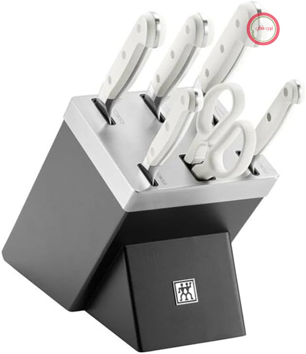 ست چاقوی ۷ تیکه ZWILLING Pro - سری le blanc - خود تیز شونده - برند SIGMAFORGE - مشکی