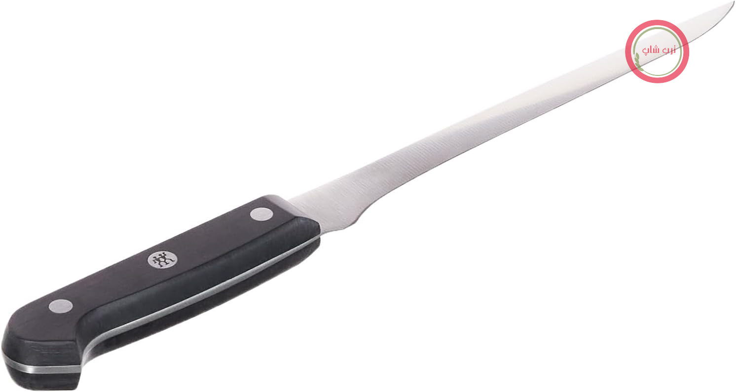 چاقوی برش گوشت ZWILLING Gourmet - 18 سانتی‌متر - استیل ضد زنگ - دسته ارگونومیک پلاستیکی - مشکی - تولید آلمان