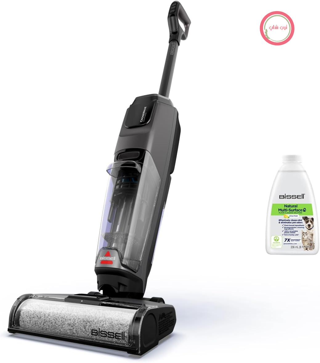 جارو شارژی و زمین‌شوی بیسل آمریکا BISSELL مدل CrossWave OmniForce 3912N | بدون سیم، مکش و شستشوی همزمان، مناسب سطوح مختلف