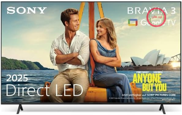 تلویزیون هوشمند سونی براویا ۳ - Direct LED 50 Zoll Fernseher (K50S32)، بلندگوی X-Balanced، Dolby Vision/Atmos، IMAX Enhanced، گوگل تی‌وی (۲۰۲۵)، گوگل کست، اپل ایرپلی ۲، داشبورد اکو ۲، منوی بازی ۲