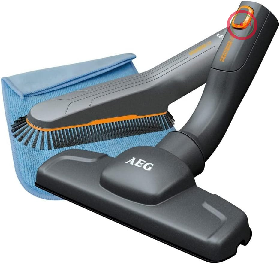 مجموعه کیت افزایش طول کیت آلرژی AEG AKIT11، نازل تشک و روکش، برس نرم، پارچه میکروفایبر، ۳۶ میلی‌متر (بیضی)