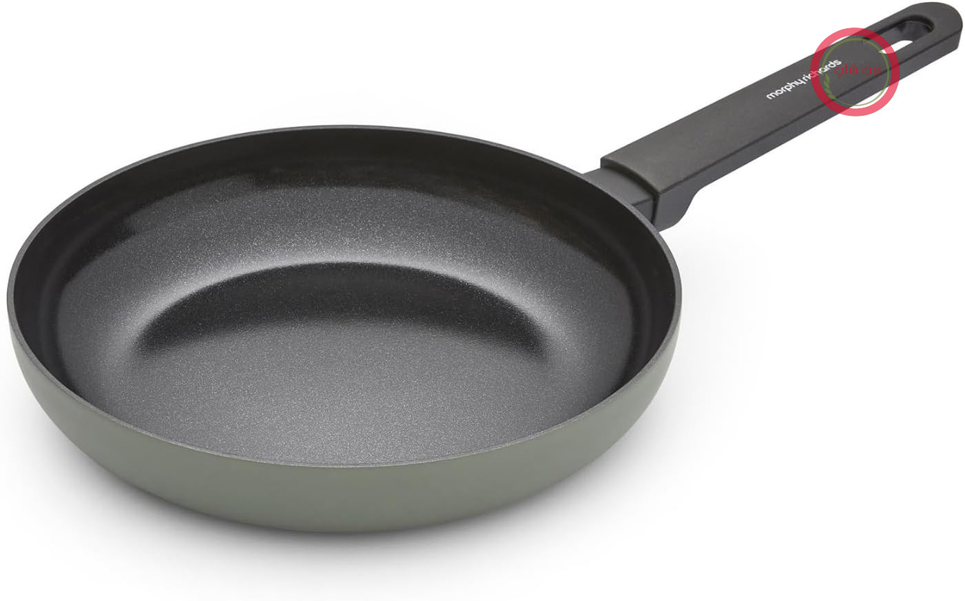 ماهیتابه مورفی ریچاردز انگلستان Morphy Richards آلومینیوم بازیافتی، 24 سانتی‌متر، پوشش سرامیکی نچسب، دسته‌های نرم، مناسب برای فر تا دمای 180 درجه سانتیگراد، مناسب برای انواع اجاق گاز، سبز، 853251
