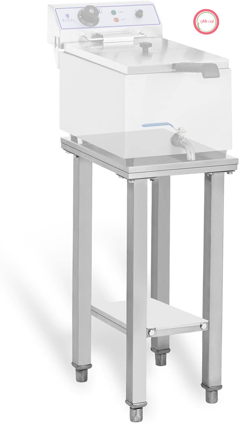 پایه سرخ کن رویال کترینگ آلمان Royal Catering RCSF-15E (مساحت قفسه ۴۱ در ۲۹ سانتی‌متر، ظرفیت بار ۱۵۰ کیلوگرم، ۲ طبقه) استیل ضد زنگ