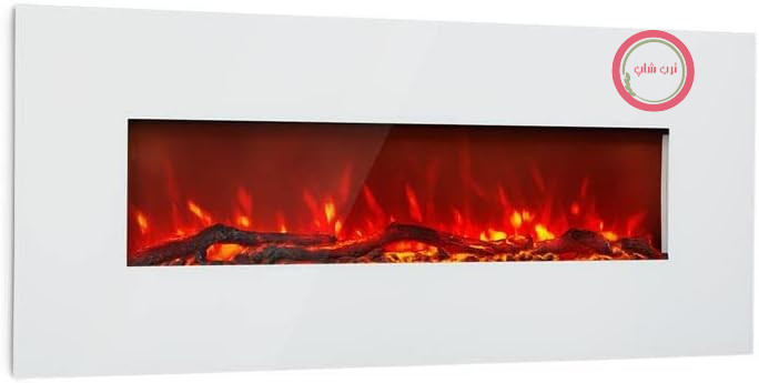 شومینه برقی Klarstein، بخاری برقی برای اتاق نشیمن و فضاهای داخلی، شومینه برقی با شعله‌های LED، شومینه دیواری، بخاری فن‌دار با تایمر، ترموستات قابل تنظیم، بخاری ۱۶۰۰ وات