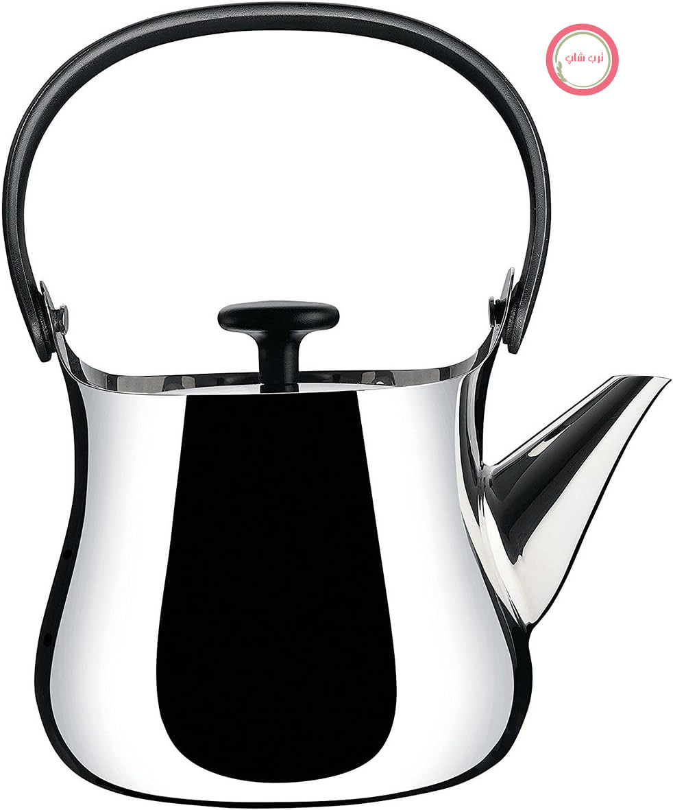 کتری استیل ضد زنگ Alessi NF01 Cha، براق، ۹۰ سانتی‌متر، ۳.۷ در ۱۶.۵ در ۴.۳ سانتی‌متر