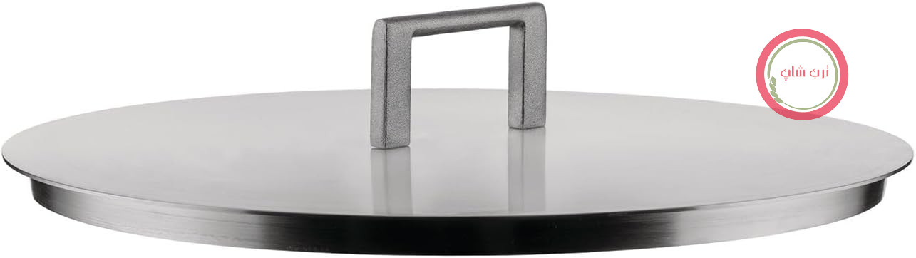 Alessi Convivio DC200/24 - درب طراح، فولاد ضد زنگ 18/10، با دستگیره فولادی و پوشش PVD، 24 سانتی متر، روکش ساتن
