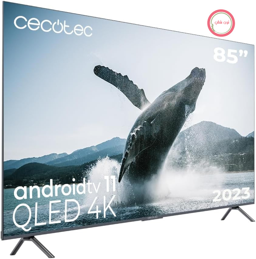 تلویزیون هوشمند ۸۵ اینچ سکوتک اسپانیا Cecotec QLED سری V3+ مدل VQU30085+S، کیفیت تصویر 4K UHD، اندروید تی‌وی ۱۱