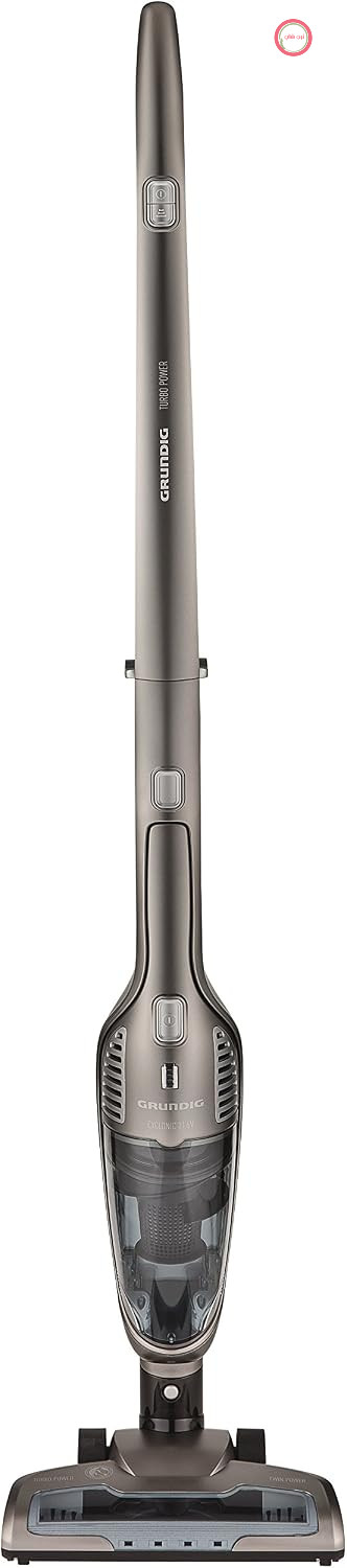 جاروبرقی بی‌سیم و دستی دو کاره Grundig VCH 9832 | مناسب برای کف، ماشین و مبلمان | 120 وات، خاکستری