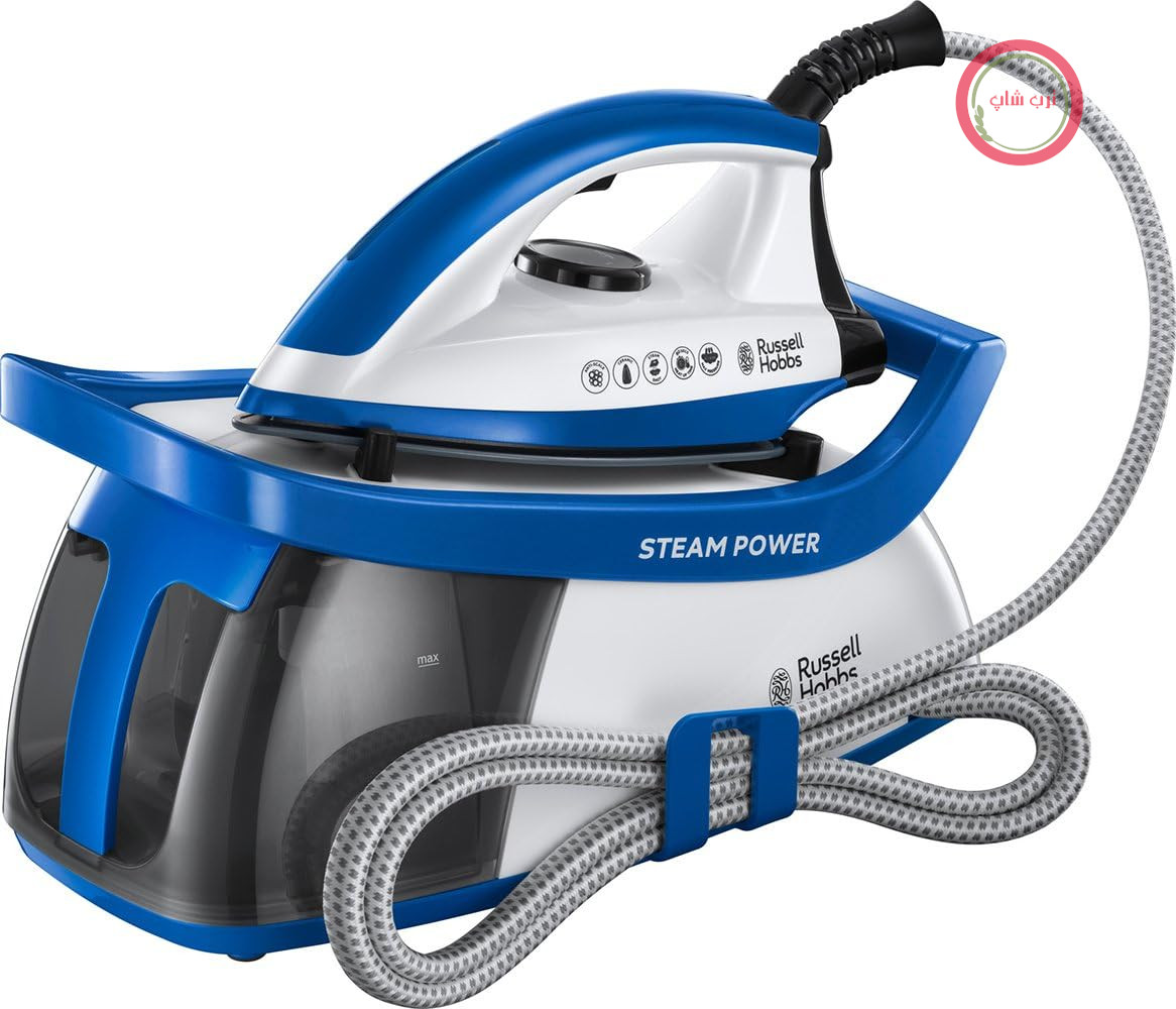 اتو بخار Russell Hobbs Steam Power (2600 وات، فشار بخار 4.5 بار، مخزن آب 1.3 لیتری قابل جدا شدن) مدل 24430-56