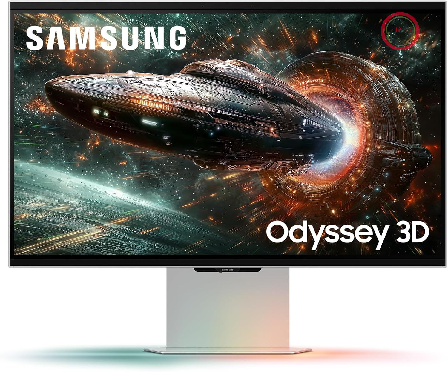 مانیتور بازی سه بعدی سامسونگ اودیسه G90FX، 27 اینچ، تجربه سه بعدی بدون عینک، پنل IPS، هوش مصنوعی سه بعدی، وضوح 4K (3840 x 2160 پیکسل)، FreeSync Premium Pro، سازگار با G-Sync، زمان پاسخ 1 میلی‌ثانیه، نرخ تازه‌سازی 165 هرتز، LS27FG904XUXEN