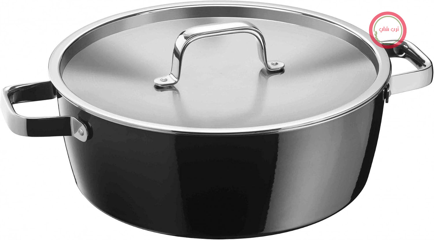 تابه کباب‌پزی معطر WMF Fusiontec، لبه به ارتفاع ۲۸ سانتی‌متر، تابه کباب‌پزی ۵.۹ لیتری، سازگار با القای حرارتی، درب با برآمدگی‌های میعان، سرامیک پیشرفته، ضد خش، مشکی