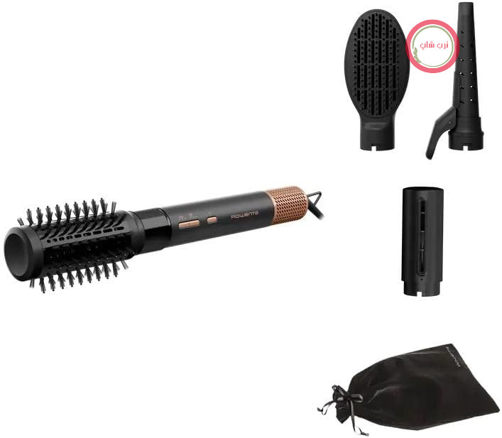 برس هوای گرم روونتا آلمان Rowenta Air Shape UB9820 برای خشک کردن سریع و حالت دادن به مو با فناوری یون، 3 سرعت/دما