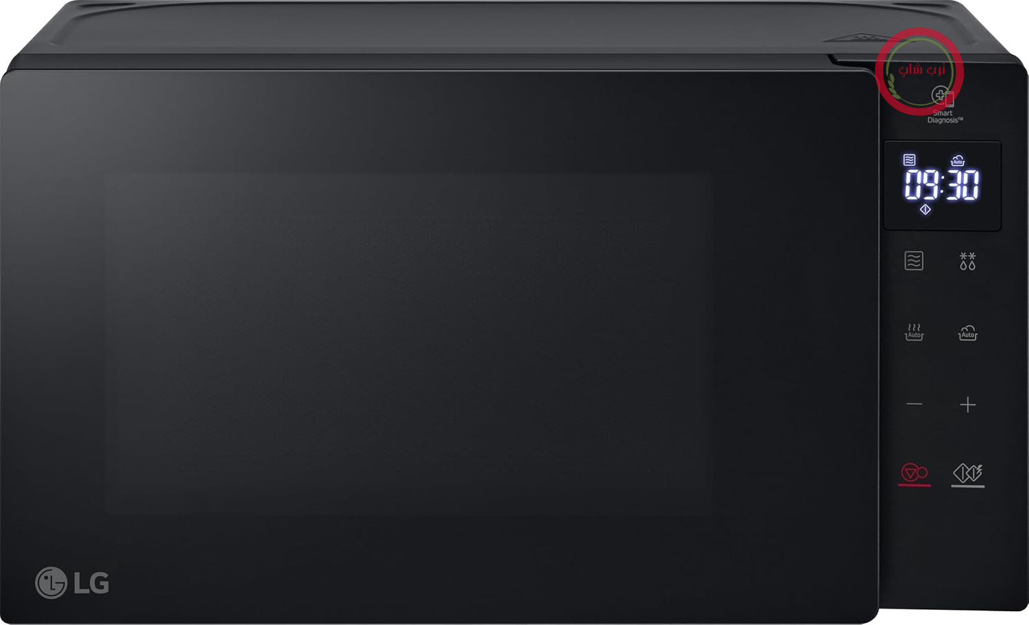 مایکروویو تکی ال جی مدل LG MS2032GAS (20 لیتر، 700 وات) با قابلیت تمیز کردن آسان، صفحه نمایش شیشه‌ای