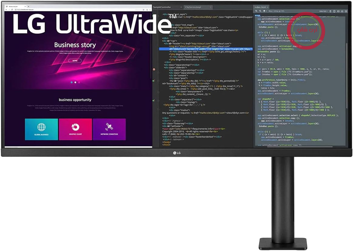 مانیتور ال‌جی LG 32UN88A با ابعاد 80 سانتی‌متر (31.5 اینچ) Ultra HD 4K Ergo (پنل IPS، HDR10، پایه ارگونومیک)، مشکی و سفید