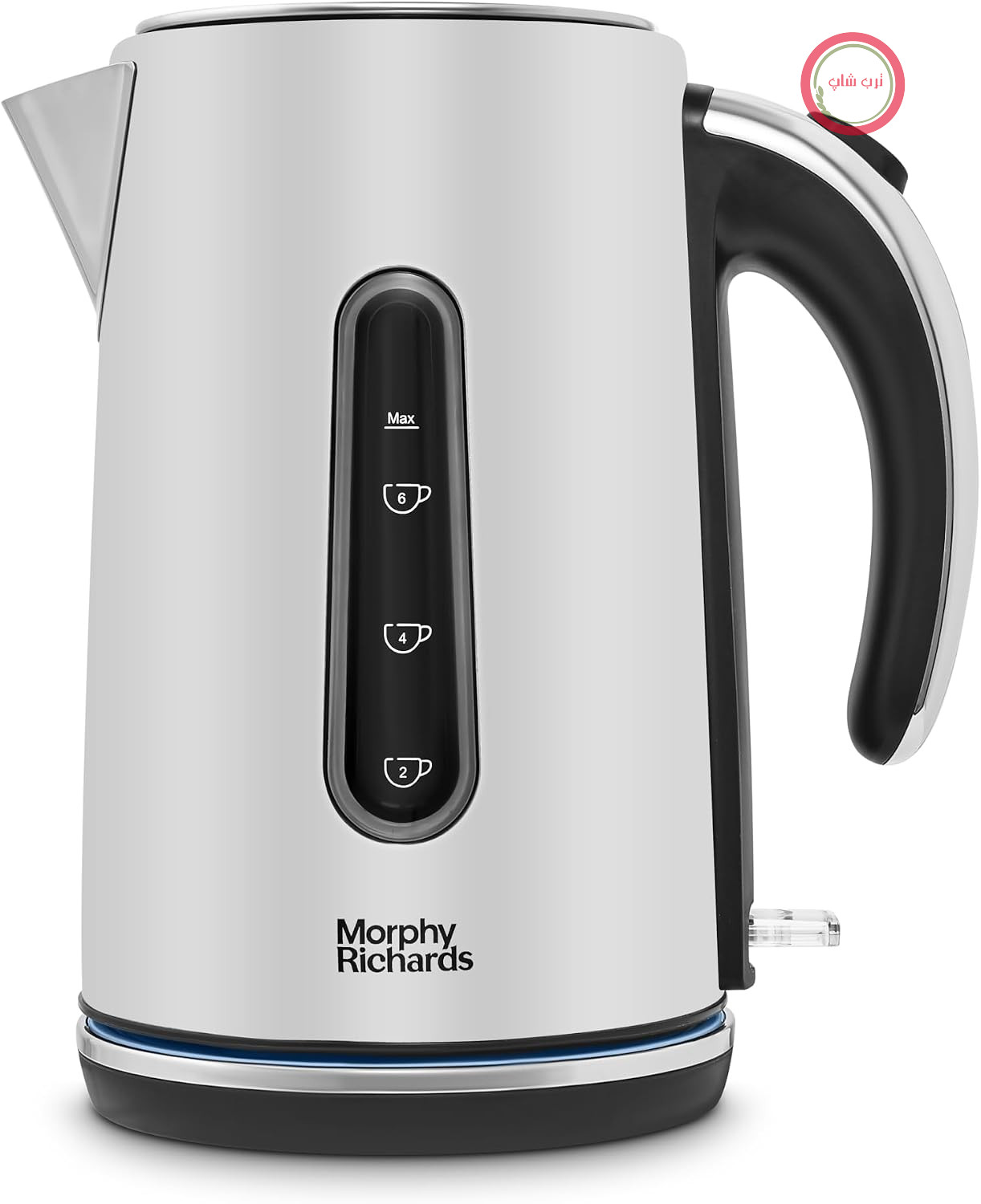 کتری برقی مورفی ریچاردز انگلستان Morphy Richards موتیو، ۱.۷ لیتر، ۳ کیلووات، قابلیت جوشاندن سریع، خاموش شدن خودکار، محافظت در برابر جوش آمدن و خشک شدن، پایه ۳۶۰ درجه کد ۱۰۲۸۰۲