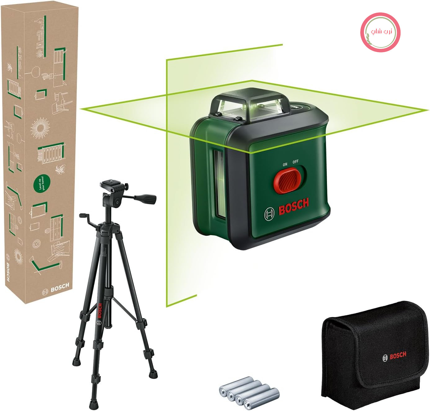 تراز لیزری خط‌کشی بوش آلمان Bosch مدل UniversalLevel 360 با سه‌پایه ممتاز