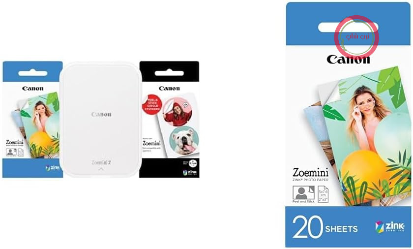 پرینتر عکس جیبی کانن ژاپن Canon Zoemini 2، قابل حمل، همراه 20 برگ کاغذ عکس