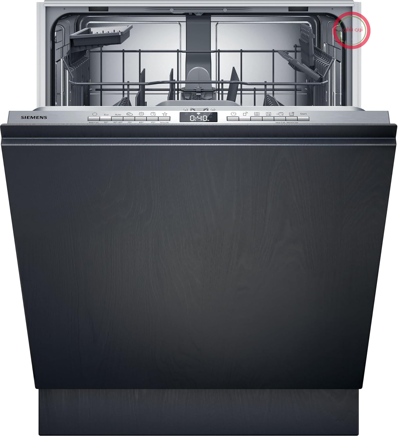 ماشین ظرفشویی کاملاً یکپارچه Siemens SX63HX15TE، iQ300، XXL، 60 سانتی‌متر، ماشین ظرفشویی هوشمند، سبد کارد و چنگال، varioSpeed Plus، سبد بالایی با قابلیت تنظیم ارتفاع، intensiveZone، مراقبت از ماشین، aquaStop، infoLight