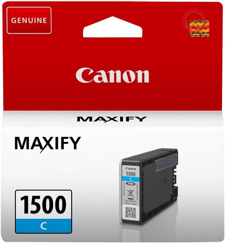 مخزن جوهر آبی کانن PGI-1500 C - 4.5 میلی لیتر برای چاپگرهای جوهر افشان MAXIFY اصلی