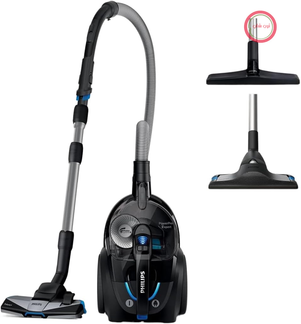 جاروبرقی بدون کیسه Philips FC9741/09 PowerPro Expert (نازل استاندارد TriActive، 900 وات، حجم گرد و غبار 2 لیتر، لوازم جانبی یکپارچه) مشکی