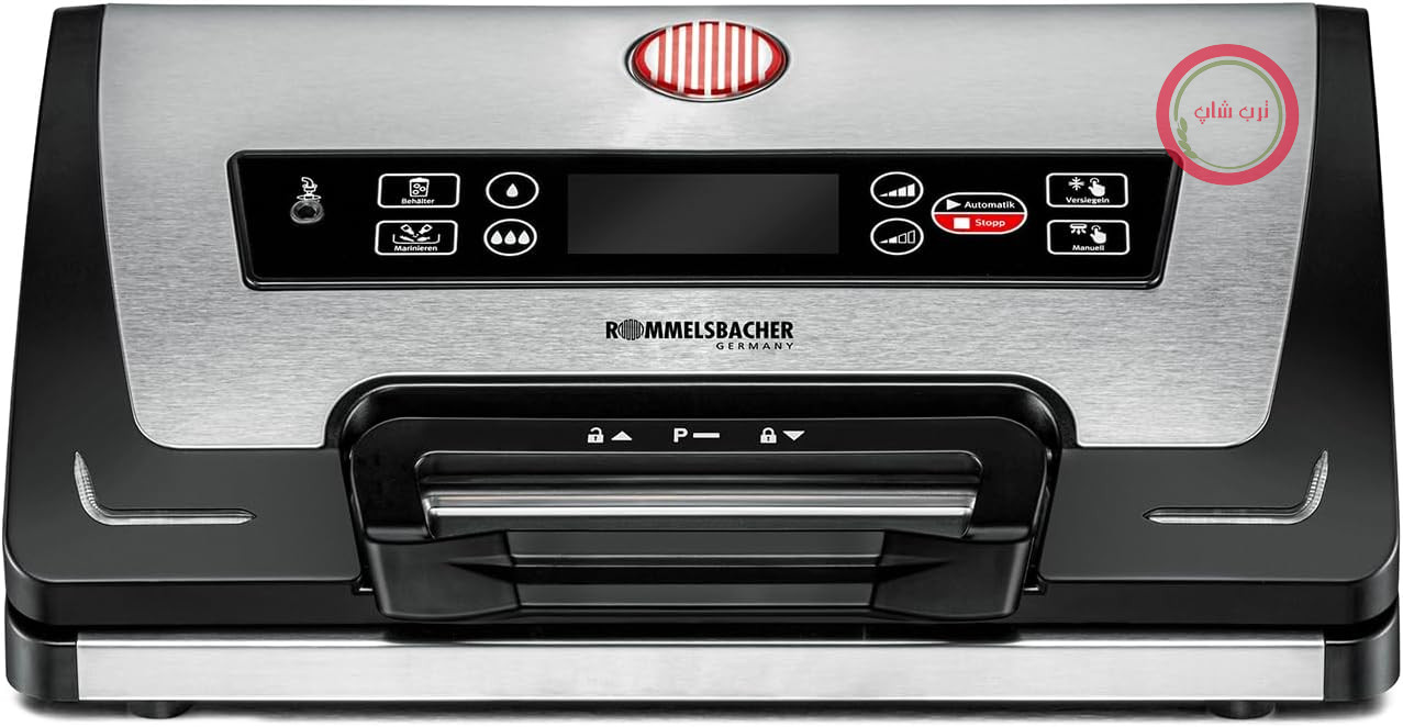 دستگاه سیل وکیوم ROMMELSBACHER مدل VAC 585، ظرفیت مکش 20 لیتر در دقیقه، قابلیت کار با یک دست، مناسب برای استفاده طولانی مدت، درزگیری دوگانه، 2 برنامه، 2 سرعت، برای فیلم‌های تا 30 سانتی‌متر