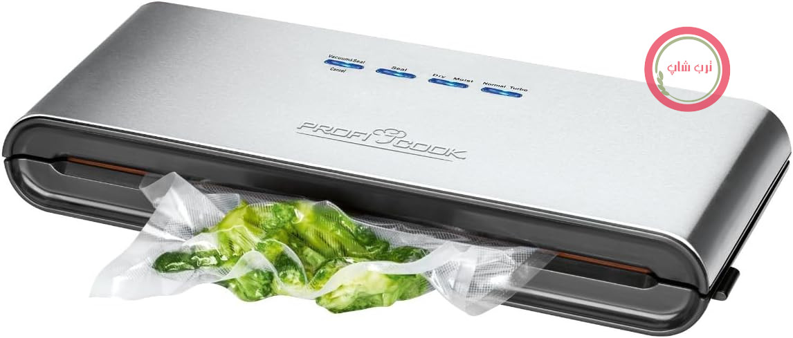 دستگاه وکیوم خانگی ProfiCook® | دستگاه سیل وکیوم شامل ۱۸ کیسه | پخت در محیط خلاء و خلاء | سیل پایدار | دستگاه سیل فویل با ظرفیت مکش ۱۲ لیتر در دقیقه | تازگی غذا را ۸ برابر بیشتر نگه می‌دارد | PC-VK 1080
