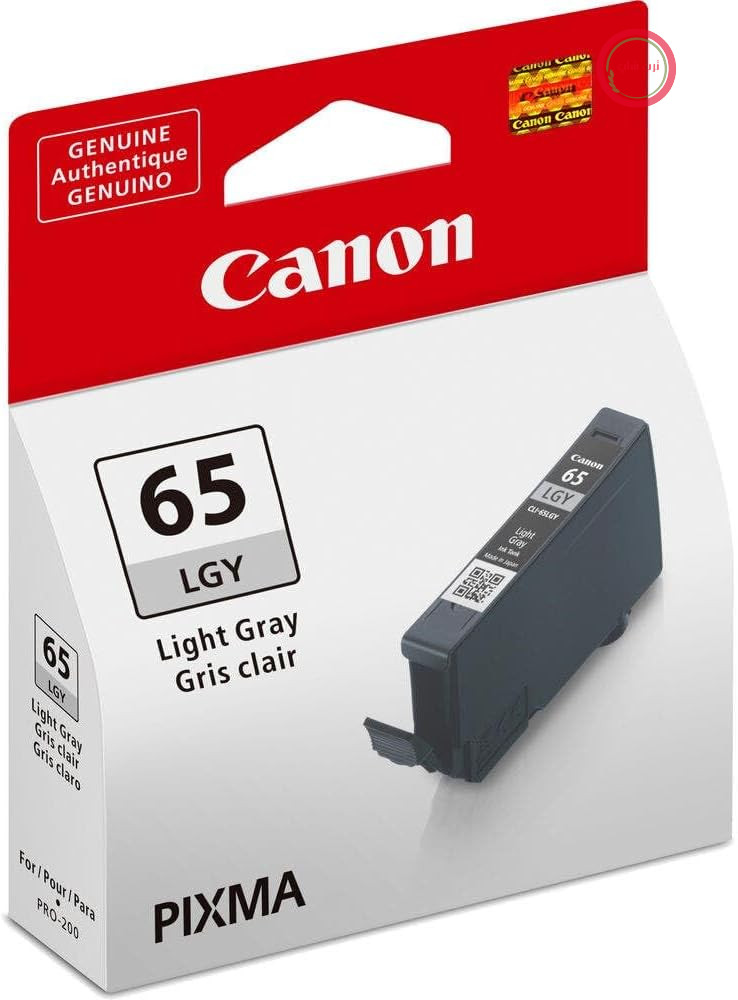 جوهر کانن CLI-65 LGY خاکستری روشن، جوهر چاپگر 12.6 میلی لیتری برای چاپگرهای جوهر افشان PIXMA اصلی