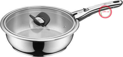 ماهیتابه القایی WMF Click&Serve، بدون دسته استیل ضد زنگ، روکش استیل ضد زنگ Cromargan (بدون دسته استیل ضد زنگ، ماهیتابه 24 سانتی متری)