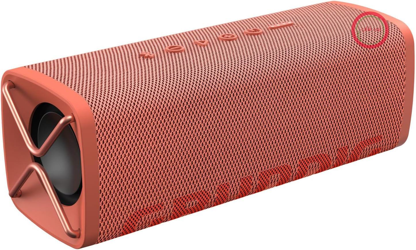 Grundig GBT Club Coral - بلندگوی بلوتوث، جعبه صدا، بیس، توان خروجی کل 20 وات RMS، برد تا 20 متر، بیش از 20 ساعت عمر باتری، قابلیت پاوربانک، ضد آب، قرمز