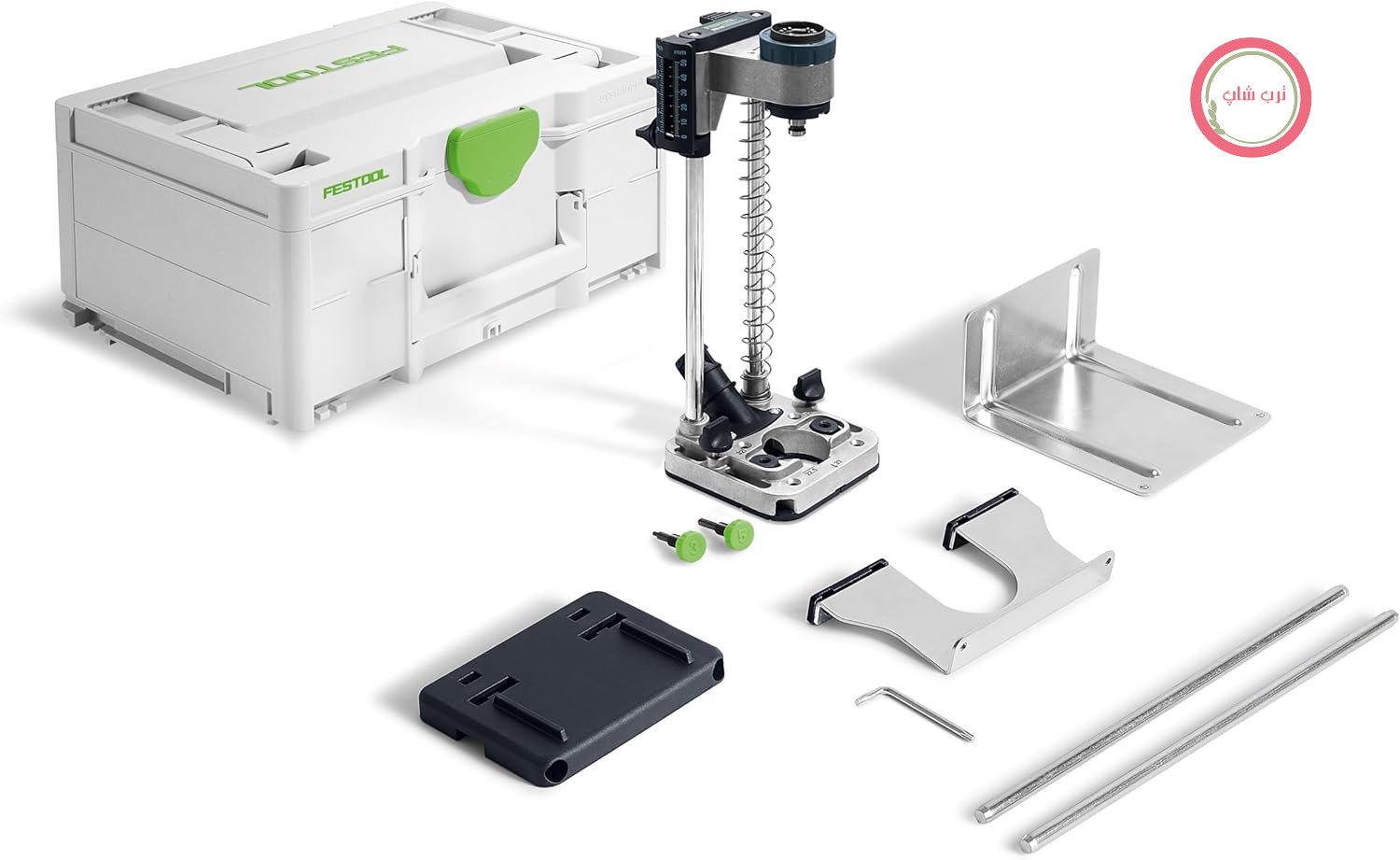 مجموعه مته سیار Festool MB 40 | پایه مته کاری مقاوم با قابلیت تنظیم عمق تا 50 میلی متر، سه نظام CENTROTEC، سیستم مکش گرد و غبار و Systainer SYS3 M 187
