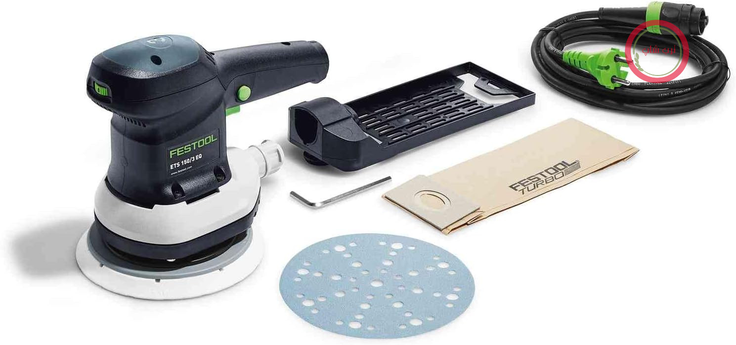 سنباده زن مداری تصادفی Festool ETS 150/3 EQ - 150 میلی متر، کورس 3 میلی متر