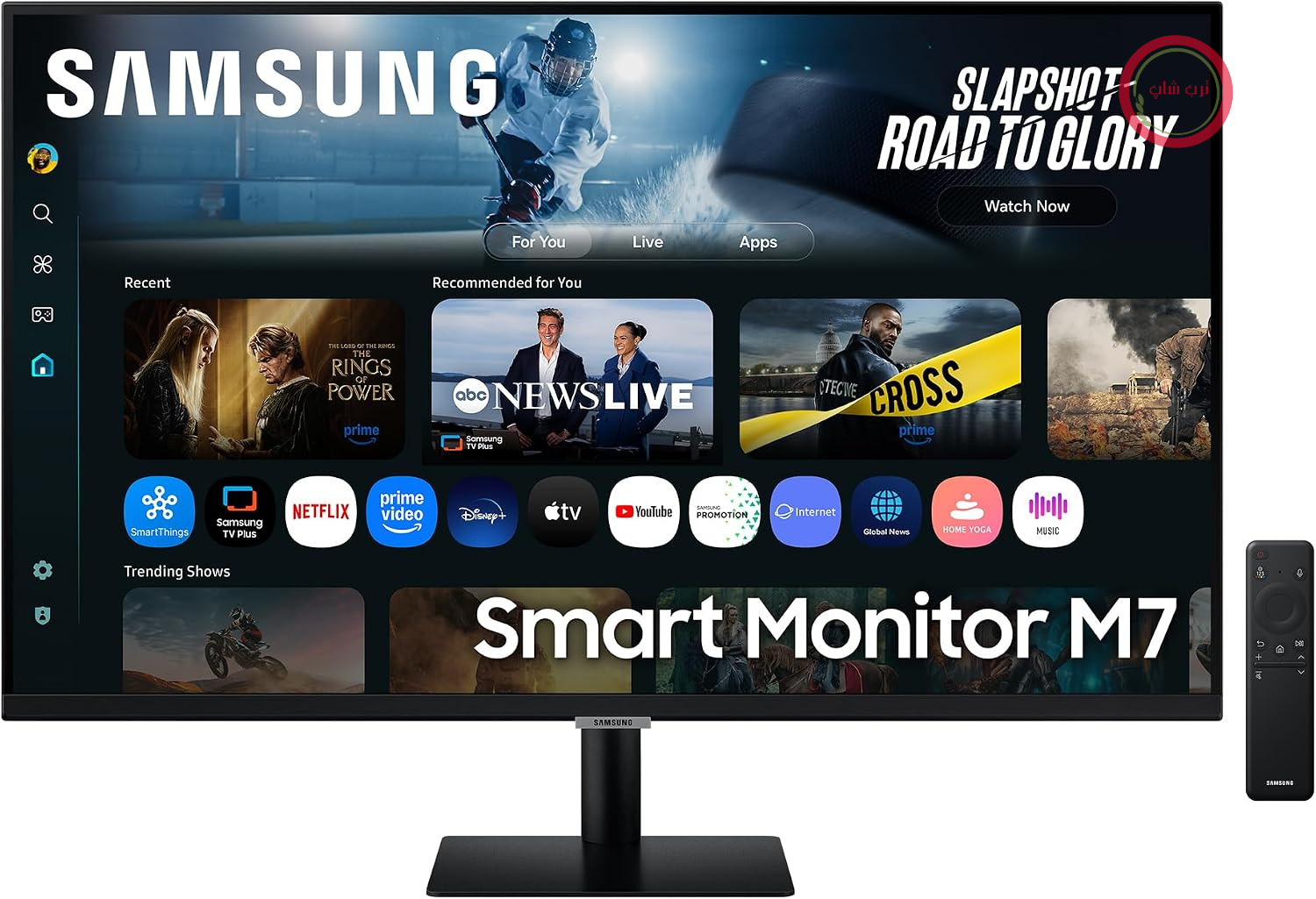 مانیتور هوشمند هوش مصنوعی سامسونگ M70F، سایز 32 اینچ، 4K، پنل VA، وضوح تصویر 3840 در 2160، نرخ نوسازی 60 هرتز، زمان تاخیر 4 میلی‌ثانیه (G/G)، بلندگو، هاب بازی، قابلیت ارتقاء کیفیت تصویر به 4K، کنترل صوتی، اپلیکیشن‌های تلویزیون هوشمند و ویژگی‌های هوش مصنوعی، HDR10، پورت USB-C، HDMI، مدل LS32FM700UUXEN
