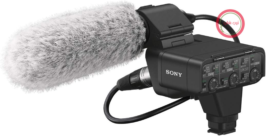 ست آداپتور سونی XLR-K3M به همراه جعبه XLR و میکروفون جهت‌دار، مشکی