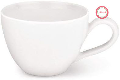 سرویس 6 عددی فنجان موکا مدل Alessi SG53/76 'Mami'، ساخته شده از چینی سفید، قطر 6.5 سانتی‌متر