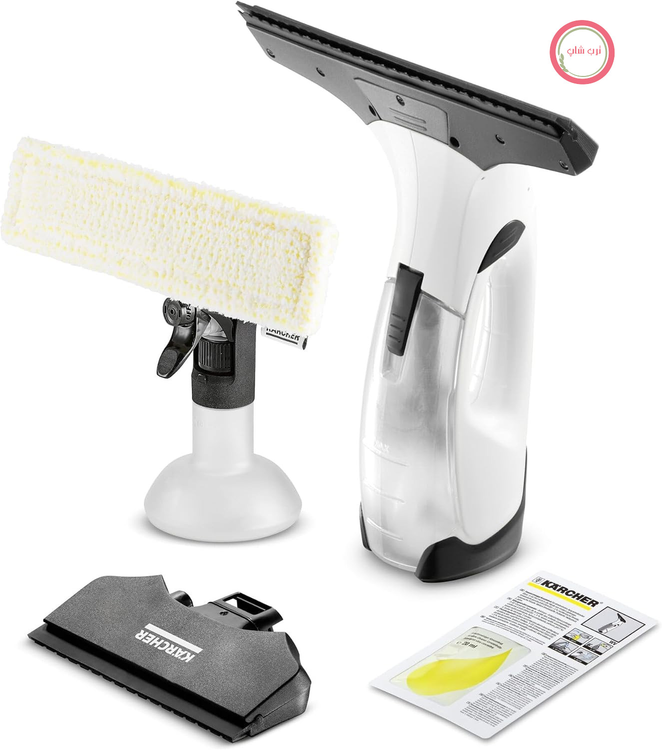 شیشه‌شوی شارژی کرشر آلمان Kärcher WV 2 Plus N، 2 نازل مکش، 35 دقیقه