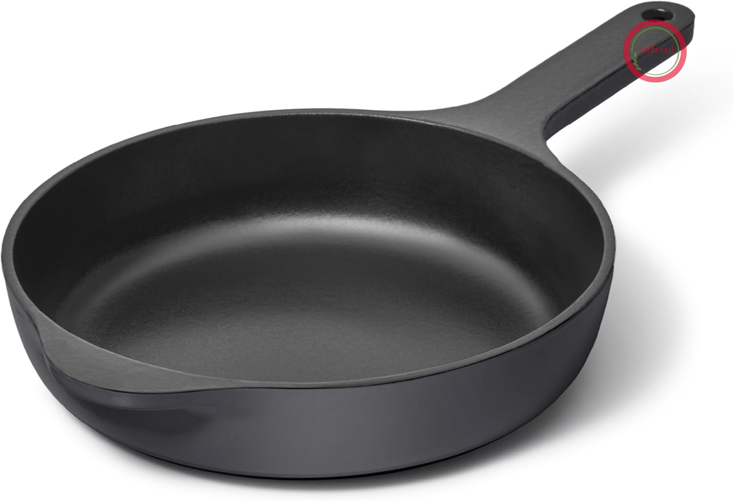 ماهیتابه چدنی کاراوی – ماهیتابه چدنی لعابی ۸ اینچی با پوشش لعابی ۳ لایه – بدون نیاز به چاشنی – سازگار با همه اجاق گازها – فاقد مواد شیمیایی Forever – زغال چوب