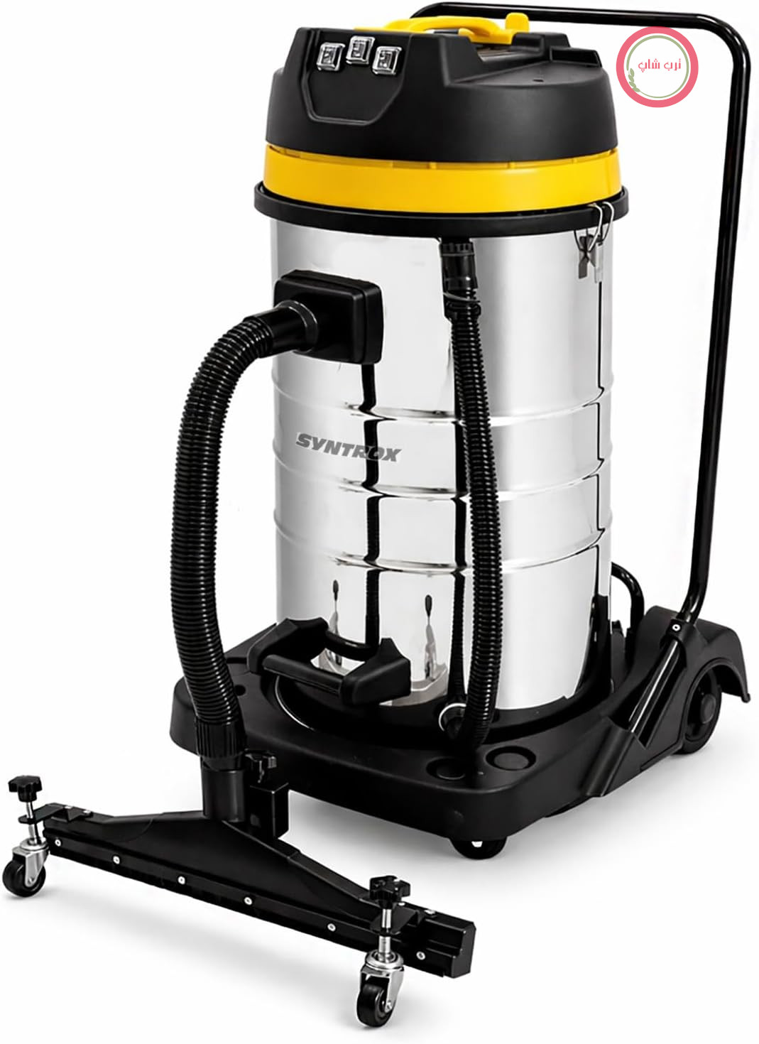 جاروبرقی صنعتی سیار سینتروکس آلمان Syntrox قدرت ۳۹۰۰ وات ۱۰۰ لیتری، جاروبرقی صنعتی استیل ضد زنگ، جاروبرقی تر و خشک
