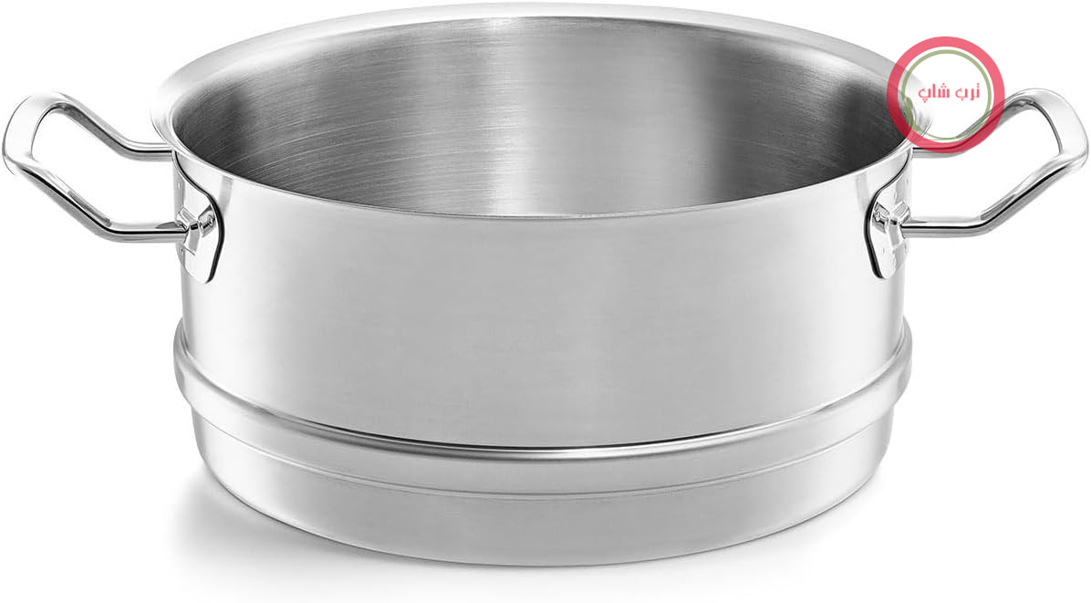 بخارپز القایی فیسلر مدل Original-Profi Collection/بخارپز استیل ضد زنگ (قطر 28 سانتی‌متر)، بخارپز القایی سوراخ‌دار - القایی، نقره‌ای