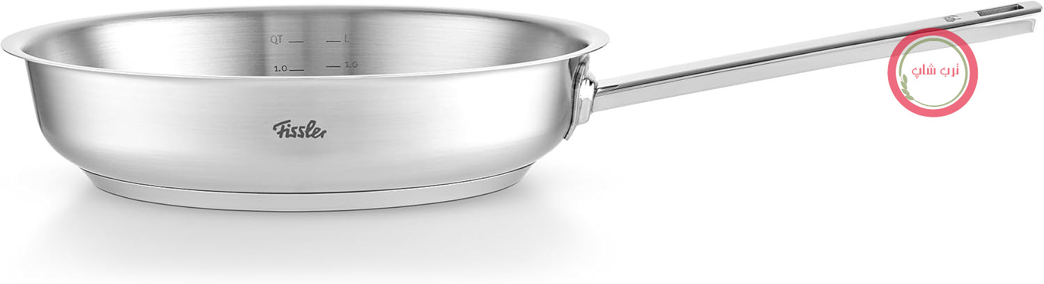 Fissler Original-Profi Collection/Edelstahl-Pfanne (Ø 24 cm) Stielpfanne mit Innen-Skala, novogrill Bratfläche - Induktion