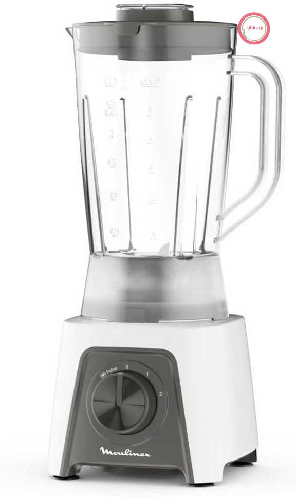 مخلوط کن Moulinex Blendeo+ LM2C01، 450 وات، ظرفیت 1.5 لیتر، استیل ضد زنگ، 2 سرعته، یخ خردکن، تیغه‌های بادوام Zelkrom، قفل هوشمند، مشکی