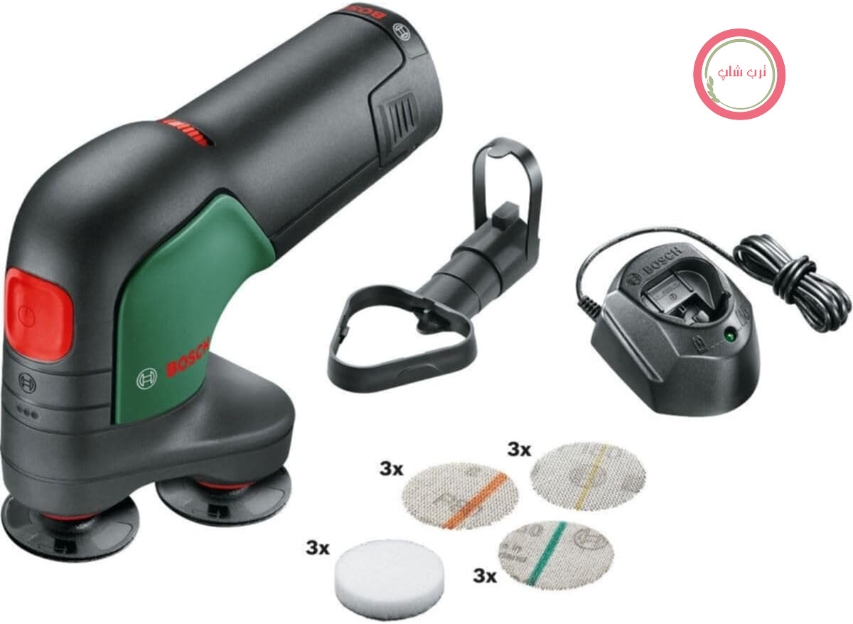 سنباده و پولیش شارژی بوش آلمان Bosch مدل EasyCurvSander 12  باتری قابل شارژ، سیستم 12 ولت، در بسته بندی