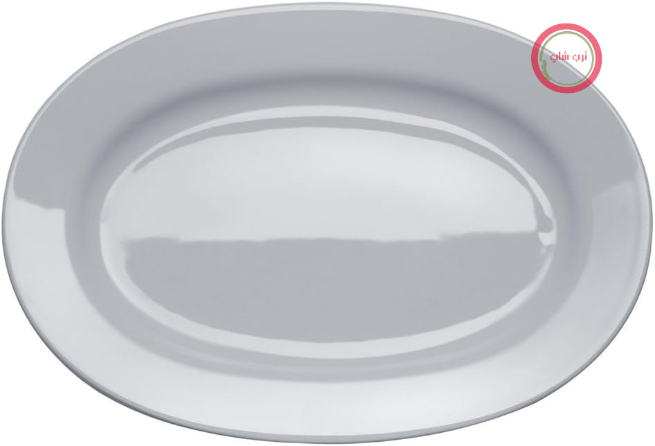دیس سرو «Platebowlcup» آلیسی، بیضی شکل، ساخته شده از چینی سفید